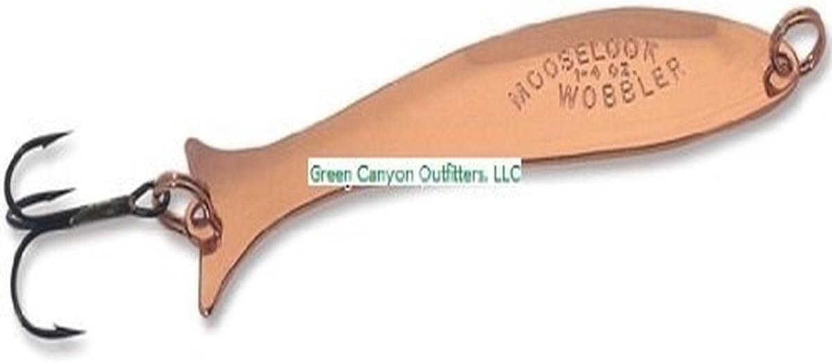 Mooselook Wobbler Midget Fishing Spoon Lure, Copper