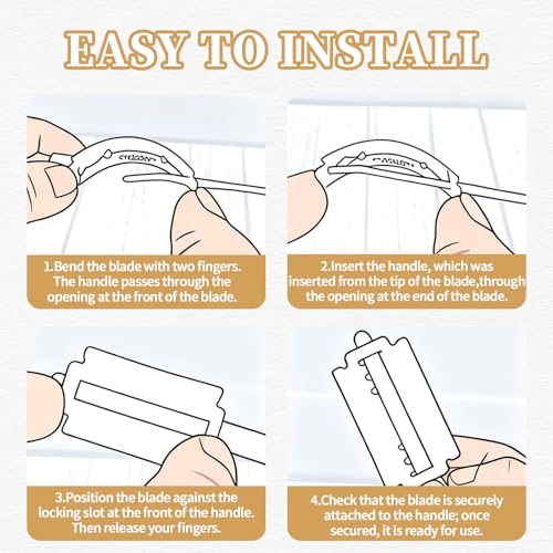 Bäckermesser,Brot Backen Zubehör Teig Bread Messer Teigmesser Lame Backmesser Set mit 5 Edelstahl Blade Brotklinge Broteinschneidemesser Einritzmesser Backzubehör für Chef Bäcker Scoring Bake Baguette