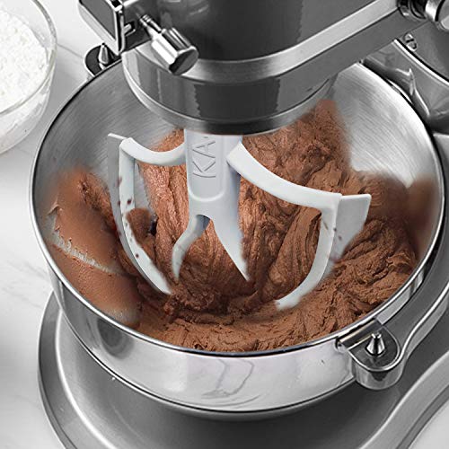 AIZARA 6 Quart Kitchenaid Mixer Attachments for KitchenAid 6 QT Bowl-Lift Stand Mixer, Flat Beater Flex Edge Beater for Kitchenaid Mixer 6 qt, Bowl Scraper Blade Paddle, Kitchenaid Mixer Accessory