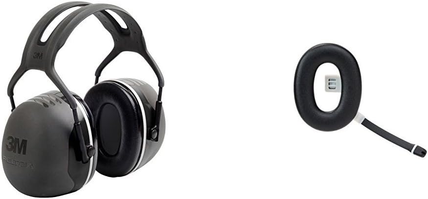 3M PELTOR X5A ear defender with 3M Peltor Wireless Communication Earmuff Accessory