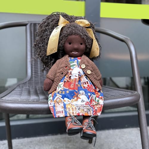 Muñeca Waldorf Jola 12 pulgadas hecha a mano miniatura 6