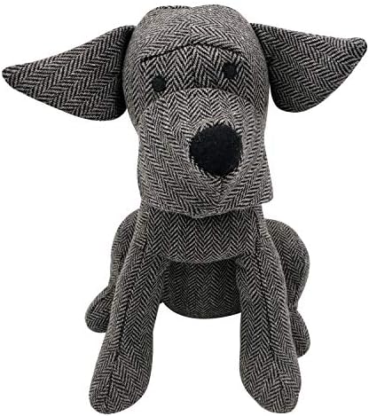 Fabric Animal Door Stopper Gifts for Mom Doorstops Book Stopper Wall Protectors Anti Collision Decorative Dark Grey Dog