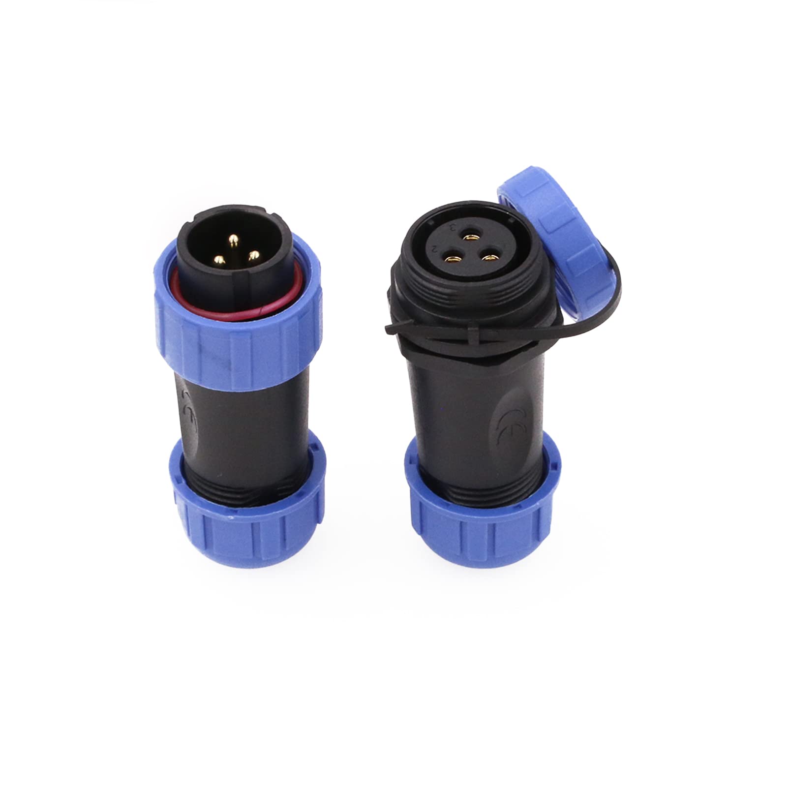 ZBLZGP SP21 3Pin Waterproof Panel Mount Aviation Cable Connector (Male & Female, Outdoor, Industrial, Automotive, Computer) - Image 2