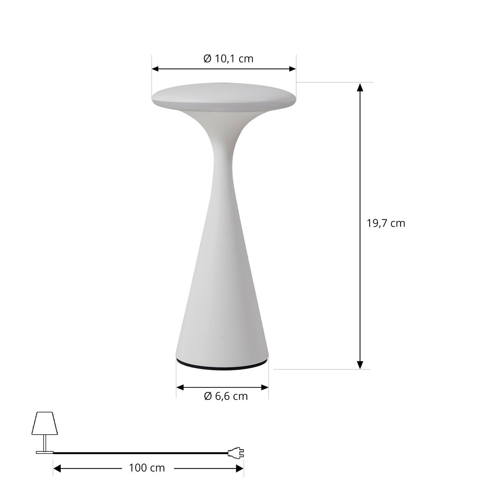 Lindby Livelli LED dimmerabili (resistenti agli schizzi (moderno) in bianco (1 lampadina)