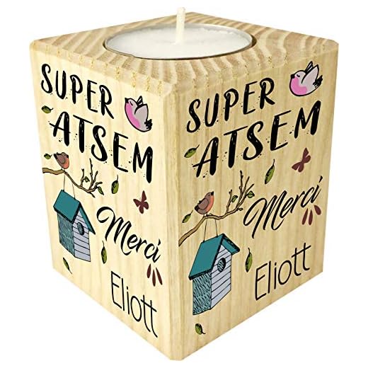 Bougie personnalisée Super Atsem