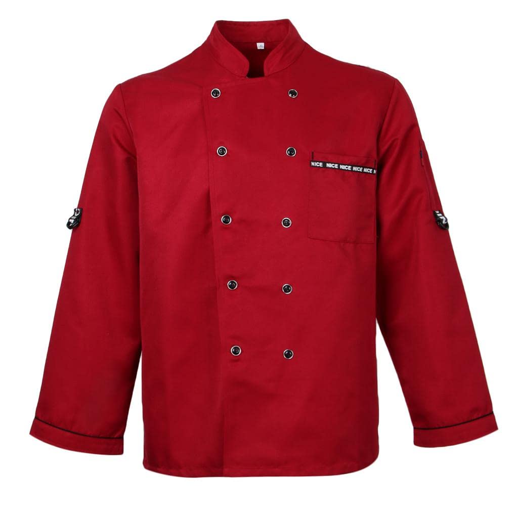 LOVIVER Abbigliamento Da Chef Elegante per Uomo E Donna, Monopetto Lungo