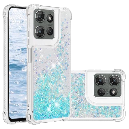 Coque Motorola G Play 2025 LEMAXELERS en TPU transparent silicone anti-choc design étoile bleue