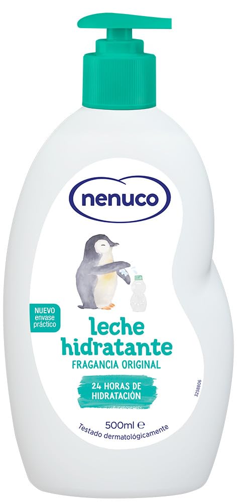 Nenuco Feuchtigkeitsspendende Babymilch, Originalduft, 24h feuchtigkeitsspendend, 500 ml