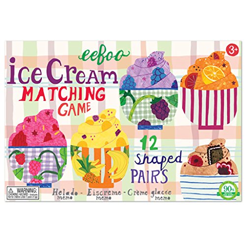 EEBOO Ice Cream Matching Game, 1 EA