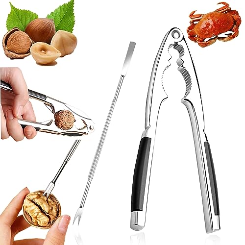 Gxlaihly Nussknacker,Nussknacker Walnüsse,Zinkdruckguss aus Edelstahl mit Walnussnadeln, 3 Aussparungen, Nußknacker für große und kleine Nüsse, Nussknacker Walnüsse Gxlaihly Nussknacker,Nussknacker Walnüsse,Zinkdruckguss aus Edelstahl mit Walnussnadeln, 3 Aussparungen, Nußknacker für große und kleine Nüsse, Nussknacker Walnüsse