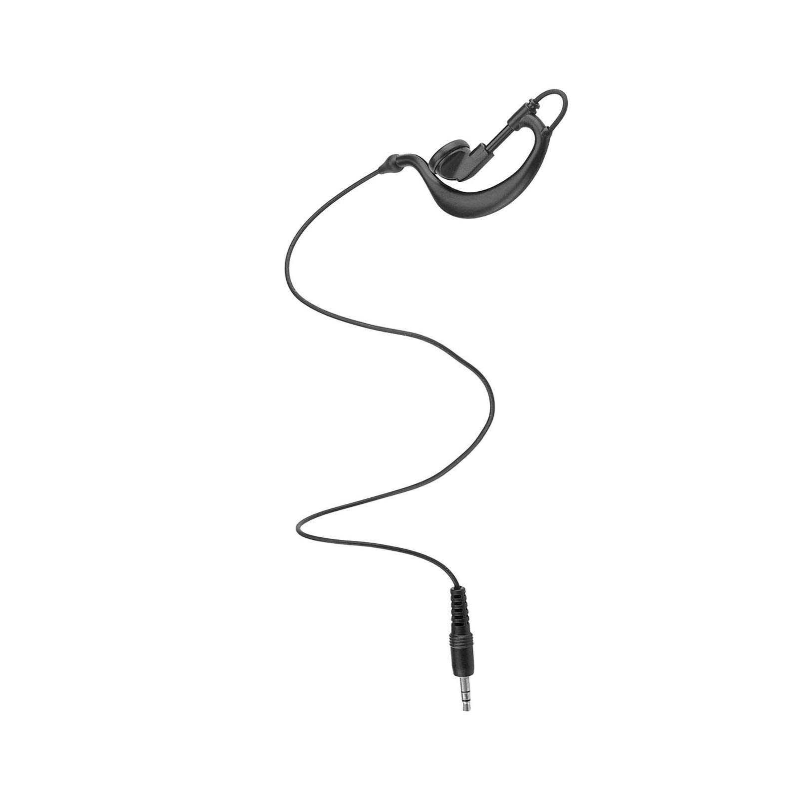 G Shape Style Listen Only Earpiece for 3.5mm Connector Radio Handheld Mic – 1 Pin-image-6