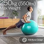 Core Balance Gym Ball Exercise Fitness Yoga Pregnancy Anti Burst 55cm 65cm 75cm 85cm Pump - Image 4
