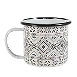 Miaoao 350 ml Email Camping Becher Rolled Office Becher for Camping Becher im Freien (Capacidad : 301 400 ml, Color : Azul)