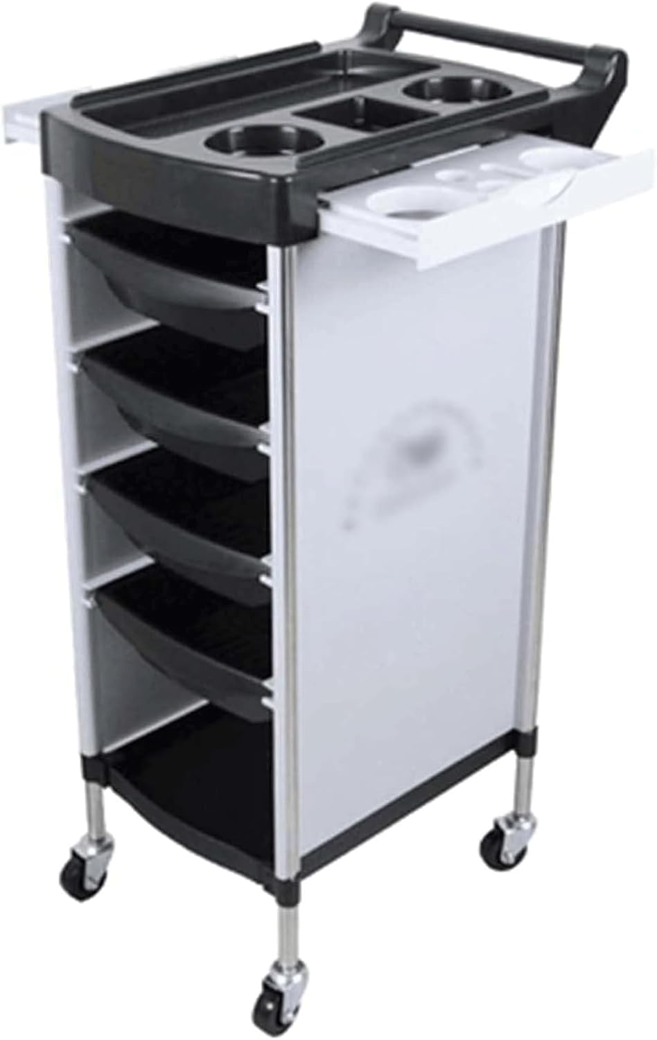 VUIKLCty Salon Cart 5 Tier Shelf Pp Salon Trolley Large Capacity Drawer Salon Rolling Cart With Wheels For Spa Barber Trolley Cart