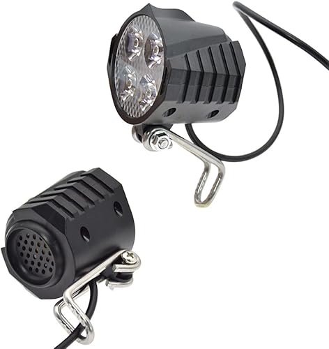 Miniatura 4 de Juego de faros y luces traseras para bicicleta, 24-48 V, luces de giro Ebike delantera y trasera, bicicleta eléctrica con luz giratoria, luz de