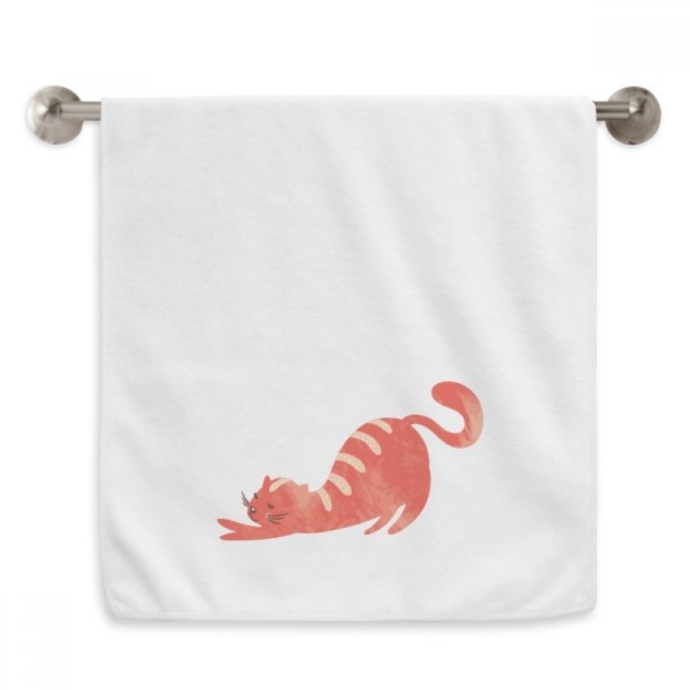 Essuie-mains chat aquarelle pour la salle de bain des invités