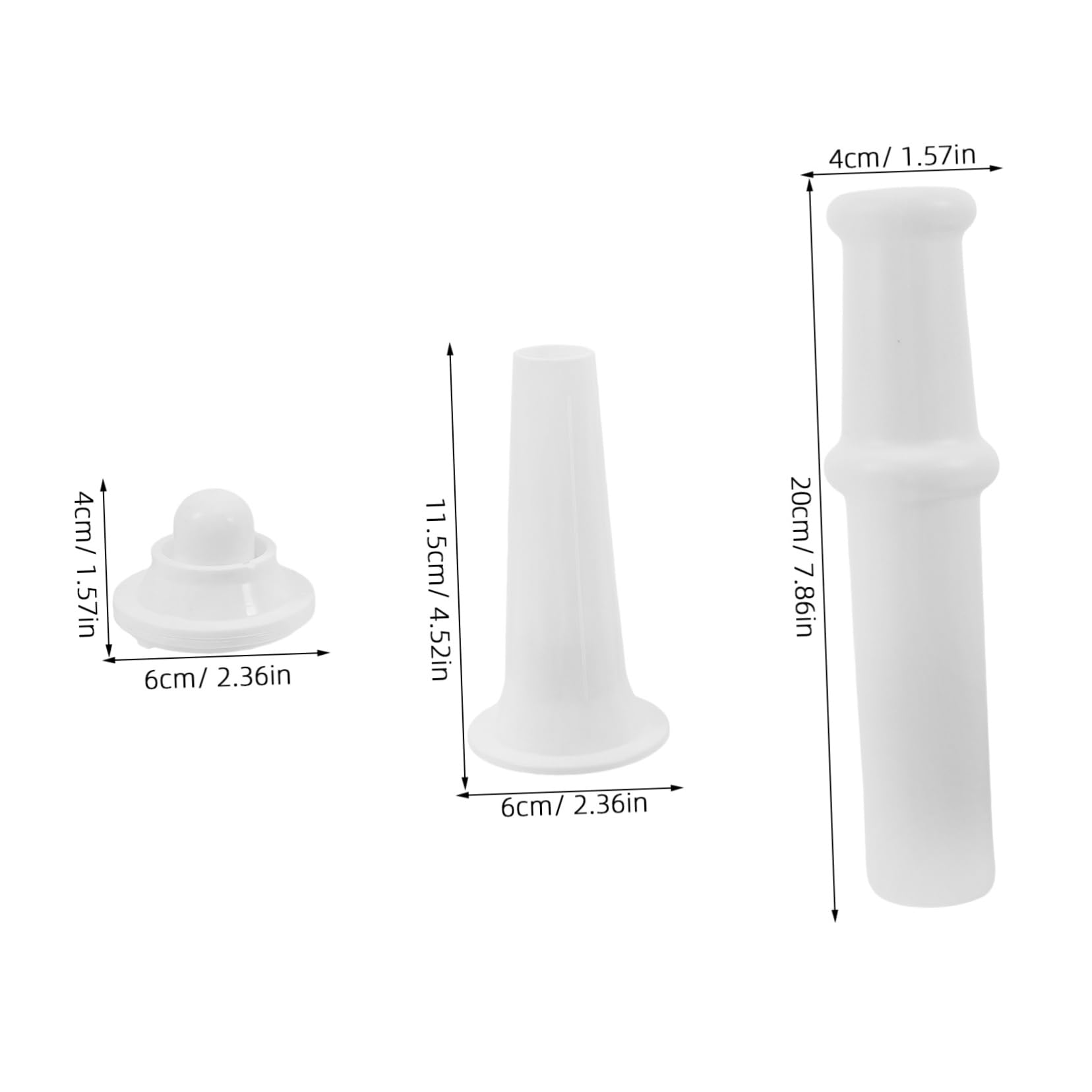 SOLUSTRE 1Set Plastic Meat Grinder Accessories Sausage Stuffer Kit with Funnel and Tamper for Efficient Meat Grinding Quick Cleaning Compatible with Meat Grinders