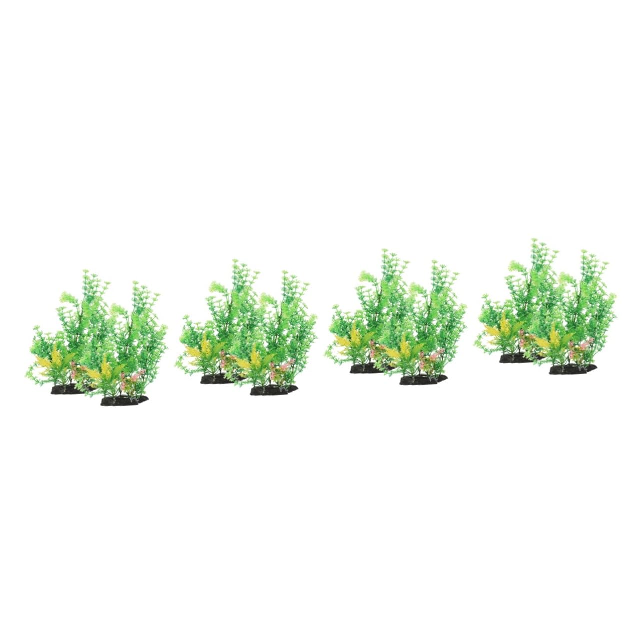 Sosoport 4 Sätze Aquarienlandschaft Kunstpflanze Zarte Aquarienpflanze Aquariumzubehör Aquariumdekor Gefälschte Haushaltspflanze Desktop-Aquarium- Aquarienanlage Plastik 2 Stück * 4