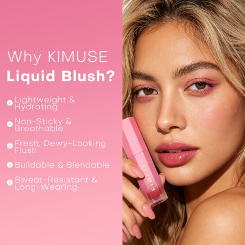 Liquid Blush for Cheeks, Dewy Hydrating Lip & Cheek Tint - image 2