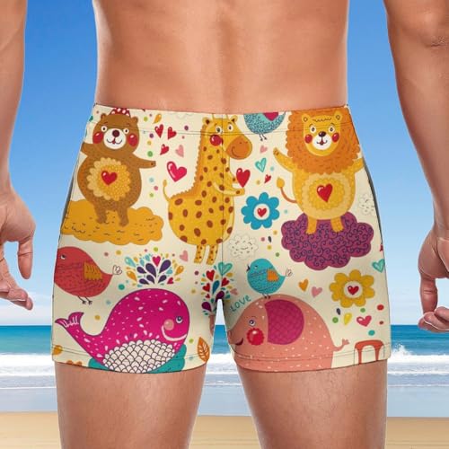 Swimming trunks de natation premium imprimés graphiques animaux - 3