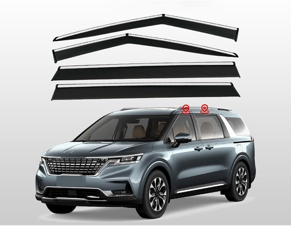 Déflecteurs de vent Kia Carnival KA4 CAALO | Déflecteurs de vitre avant et arrière