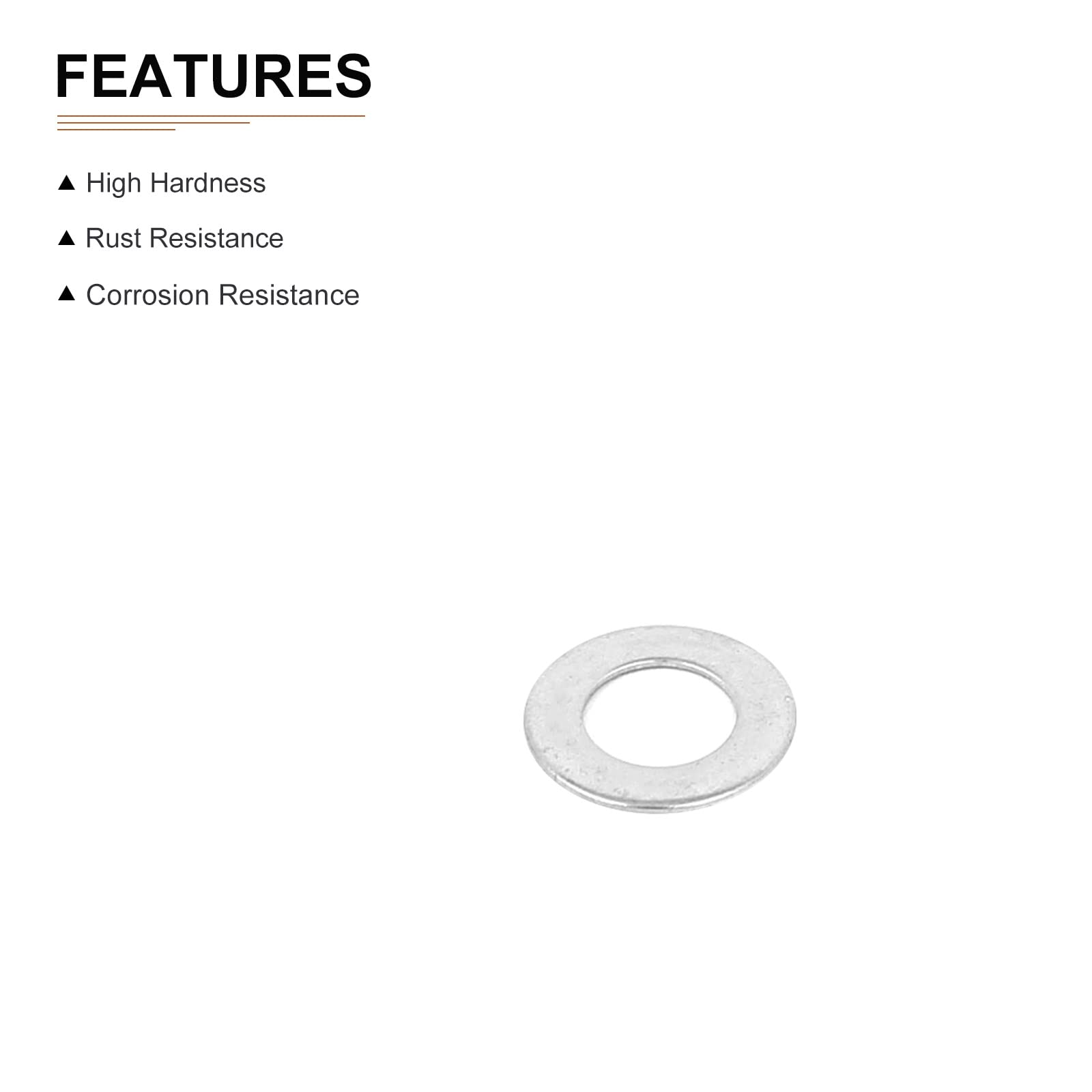 DTGN 6mmx12mmx1.2mm(IDxODxT) Stainless Steel Flat Washers - 55Pack - Good for Industrial Machinery - Flat Ring Gaskets - Silver Tone - Image 3