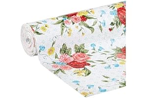 Pioneer Woman Sweet Rose Non-Adhesive Shelf Liner -20" x 6'