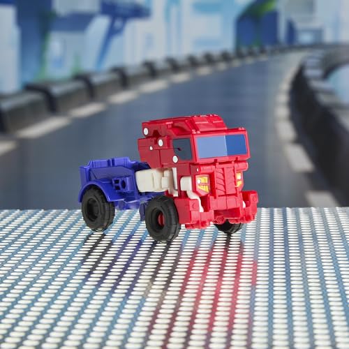 Transformers CYBERWORLD Optimus Prime Cyber Changers 4-Inch Action Figure, Quick Change to Truck Mode, Robot Toys for Boys and Girls 6 and Up - image 7
