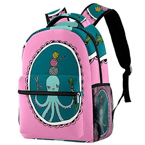 Sac à dos pieuvre rose pour les sorties scolaires et voyages de vos enfants