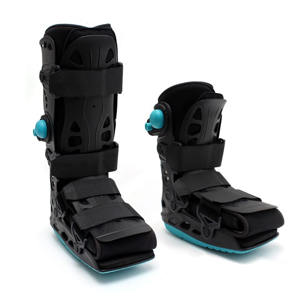 Ortesis para caída del pie, Bota para Fractura de Tobillo Bota para Fractura de pie con Suela Antideslizante Ondulada de Agua Bota Alta CAM Walker para Lesiones Fracturas Esguinces