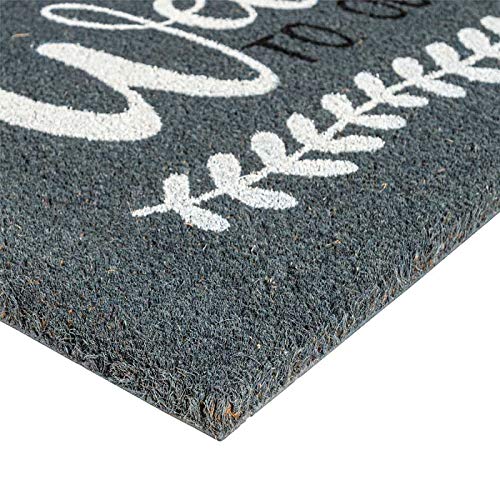 Notrax, Welcome To Our Home, Vinyl-Backed Natural Coir Doormat, Entry Mat For Indoor Or Outdoor Use, 18"X30", C12 (C12S1830Oh) #TOP1
