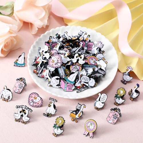 Image of Landical 60 Pcs Western Lapel Enamel Pins Bulk Silly Goose Derby Horse Camping Coastal Cowgirl Cowboy Hat Pins for Clothing Bag Truck Hat Decor Jewelry Party Favors Gift
