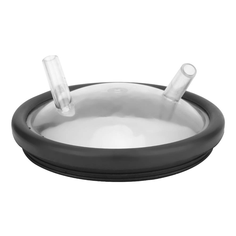 Milk Bucket Lid, Plastic Transparent Milk Bucket Lid with Two Open Entrances and Gasket Milk Pail Lid Livestock Handling Supplies for Milking Hine Cow Sheep Milking