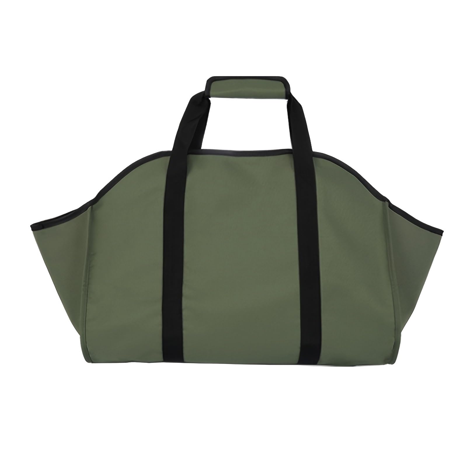 Firewood Storage Bag Heavy-Duty Firewood Carrier Bag - Large Capacity Log Transporter With Sturdy Handles(Green)