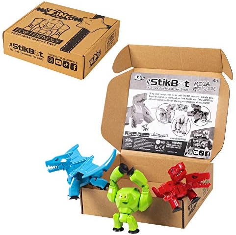 Zing Stikbot Mega Monsters 3 Pack 