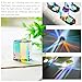 HDCRYSTALGIFTS 1.2'' Optical Glass RGB Dispersion Prism X-Cube for Physics Teach Rainbow Prism Crystal Cube Prism Photography Props