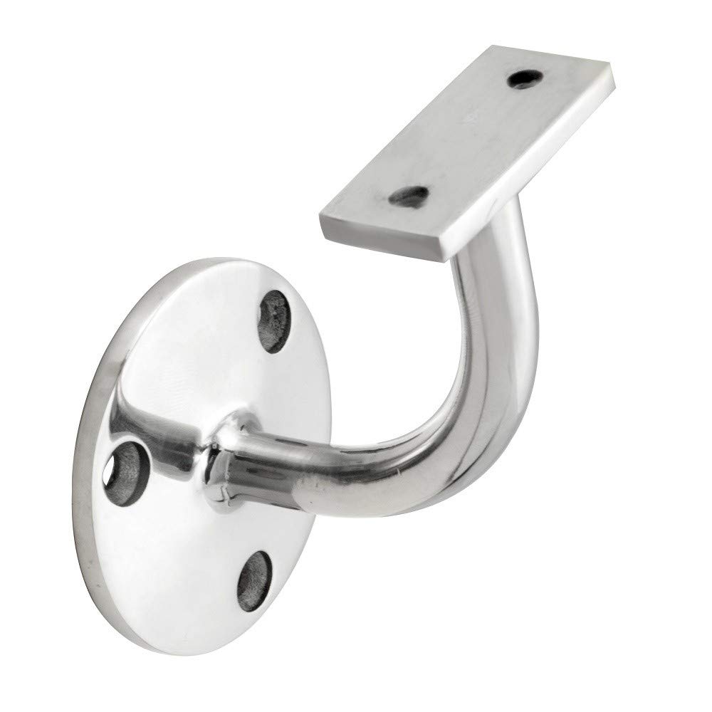 Carlisle Brass Silver - Hrb1000sss/P62 - Eurospec - Handrail Bracket - Finish - Satin Stainless Steel (Sss)