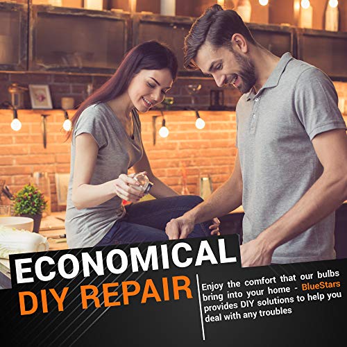 Bluestars E12 T20 Salt Rock Lamp Bulb 120V 15W High Output Warm White Light 2700K 80Lm For Himalayan Salt Lamps & Baskets, Scentsy Plug-In & Wax Warmers, Night Lights - Pack Of 8 #TOP5