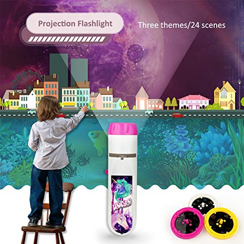 Projector Flashlight Night Photo Picture Light Bedtime Study Learning Fun Toys for Baby Kids 3 Age (5 Pack) - Thumbnail 3