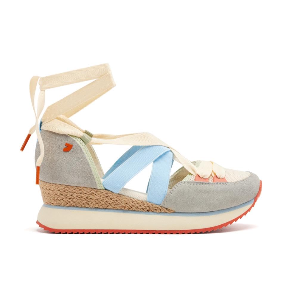 Zapatillas Abiertas Piel CUÑA Rafia HINESBURG