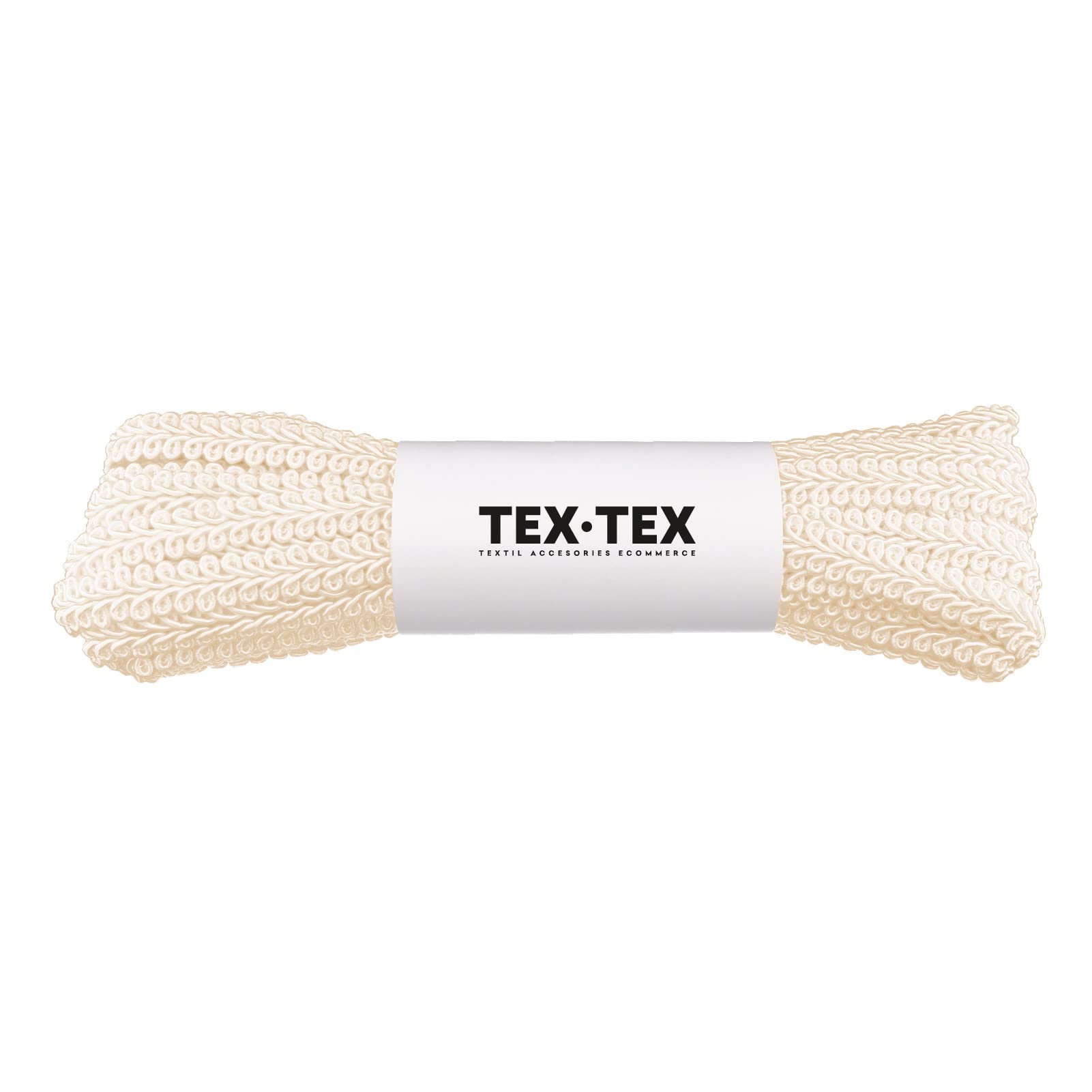 TEXTEX = Gallon Berguilla of Harpoon and Rayon 10 mm Wide for Decoration and Personalization of Fabrics. Pieces of 10 Metres - (Raw)