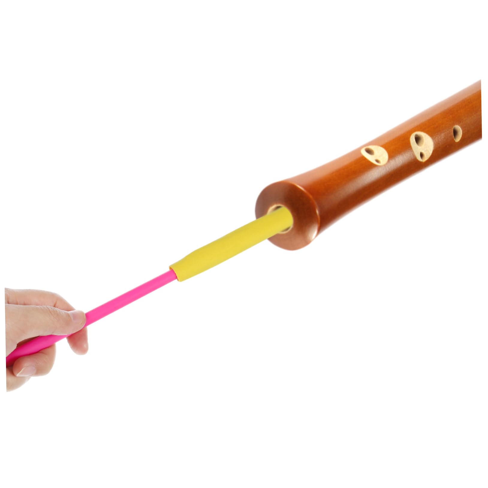 BESTonZON 2 Piezas limpiador de flauta varilla de clarinete caso de flauta limpiador Bastón limpieza varilla de limpieza de instrumentos del instrumento musical