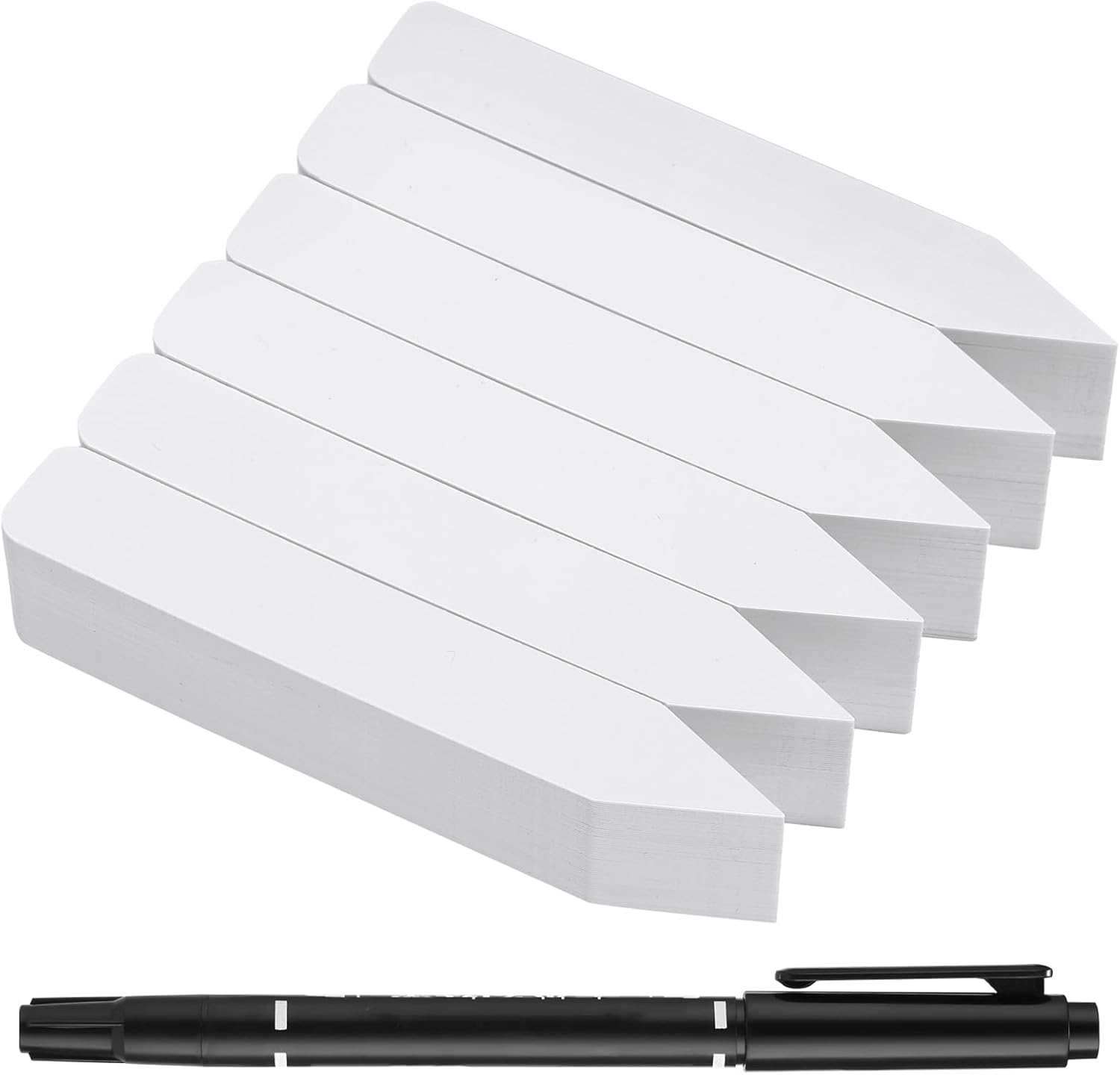 300 Pack Plant Labels, 4 Inch Potted Plant Name Tags Plastic, Seedlings Seed Markers Nursery Plant Stake Tag with Marking Pen for Outdoor Indoor Garden Patio Flower Vegetable, White - Image 7