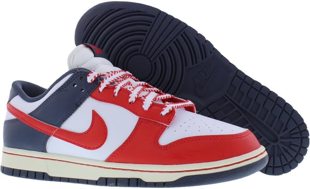 Nike Dunk Low Retro 'White/University Red/Thunder Blue'