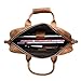 S-ZONE Genuine Leather Professional Look Briefcase Bag for 17 inch Laptop