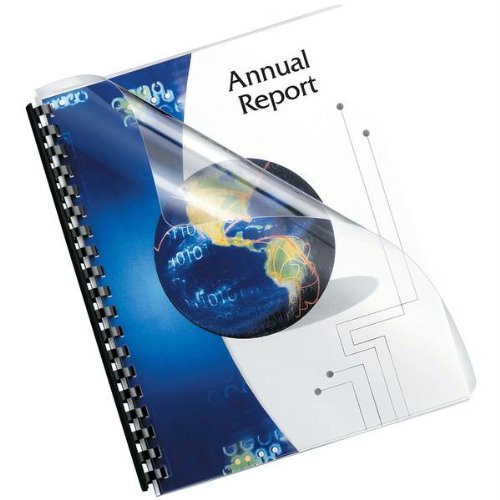 Fellowes Crystals Clear Letter Size Binding Covers - 25pk