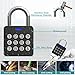 Foxlock Smart Lock Combination Padlock, Fingerprint Gate Lock with Codepad, Biometric Keyless Combo Lock with Bluetooth APP, Waterproof for Storage Unit Outdoor Fence Gate Shed Gym Locker