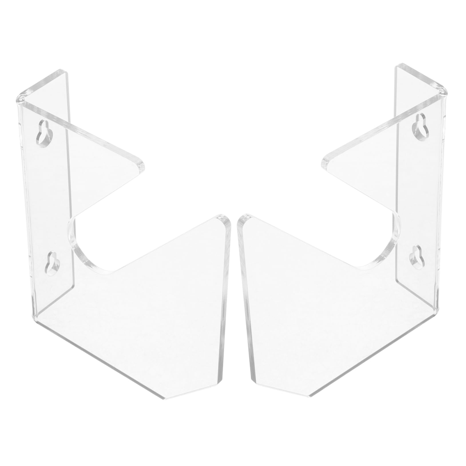 GOOHOCHY Skateboard Mount Wall 2pcs Acrylic Skateboard Rack Snowboard Wall Mount Display