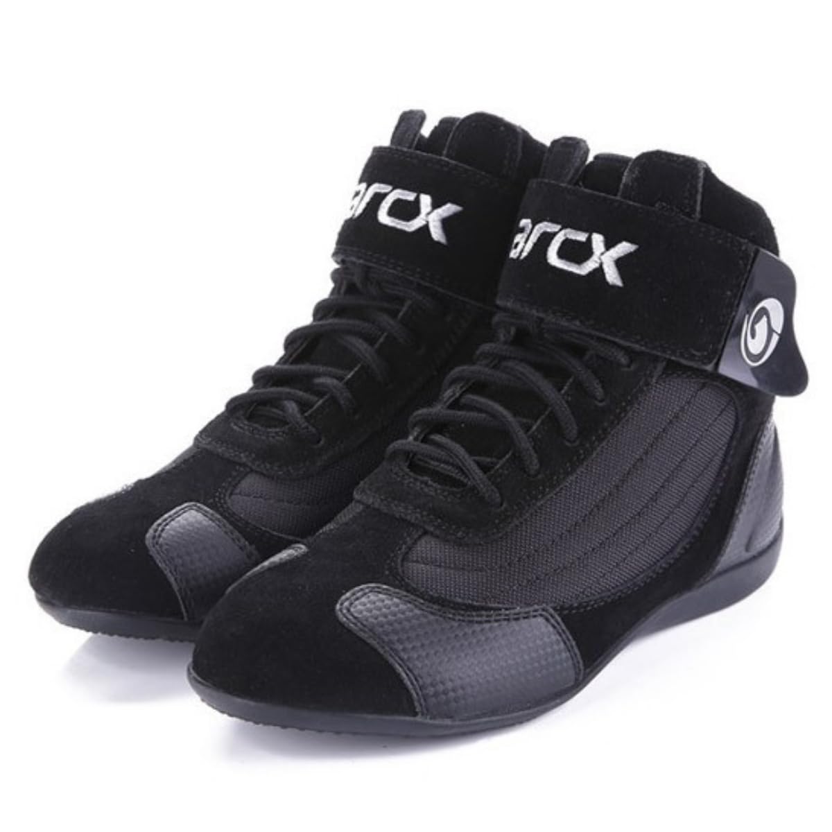 Motorradschuhe für Herren/Damen – Atmungsaktive, Rutschfeste Motorradstiefel mit Verstärktem Knöchelschutz für Motorrad, Roller und Alltag