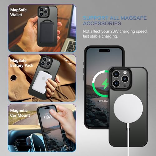 Coque antichoc iPhone 16 Pro MagSafe fine mate contre les chutes